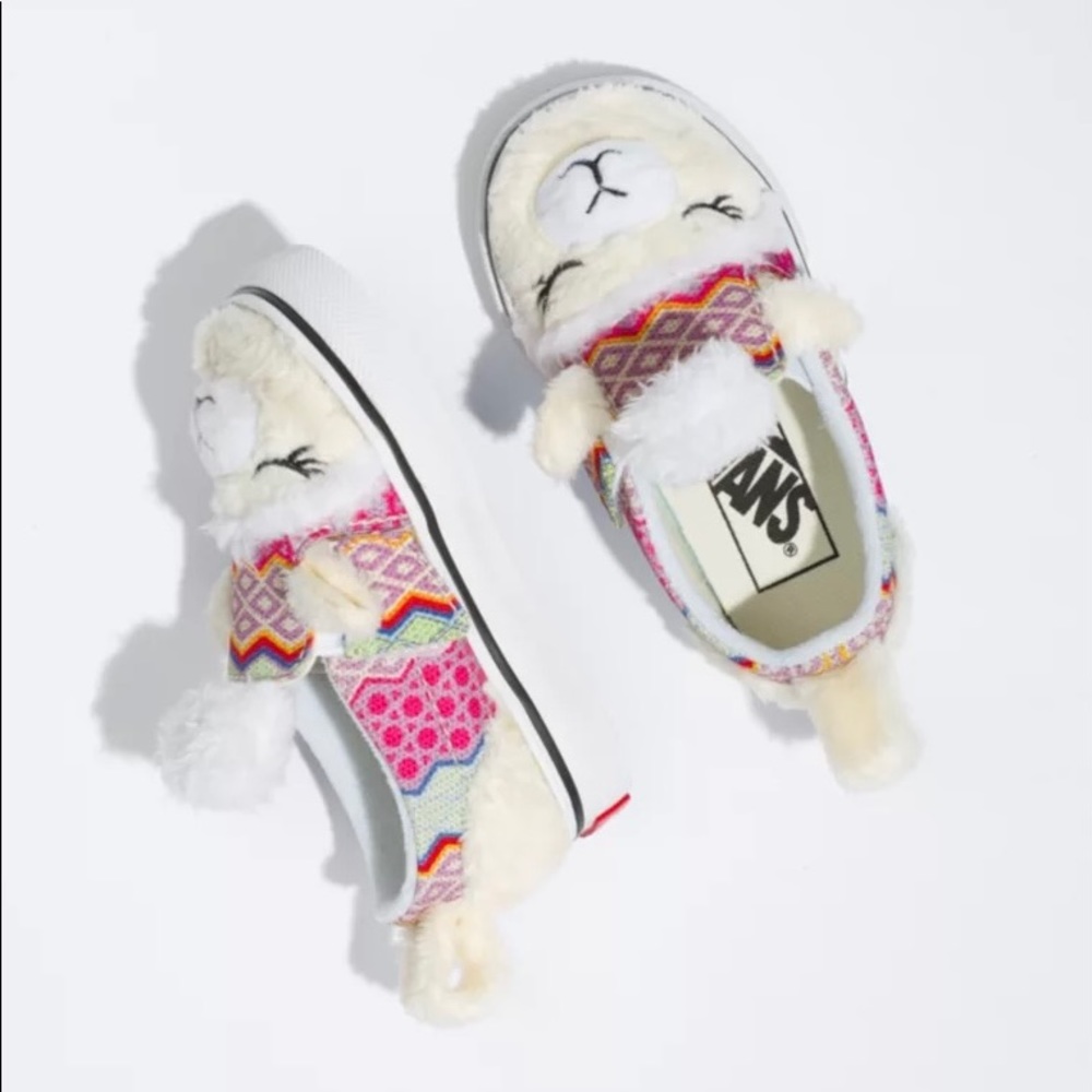 Brand new in box with tags toddler slip on Alpaca Vans size 8